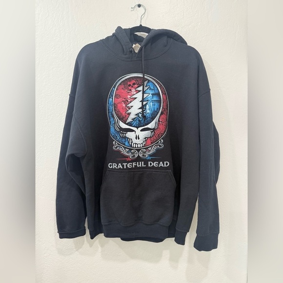 Grateful Dead Other - Vintage Y2K Grateful Dead Hoodie Space Your Face Roses Graphic XL 2004 Licensed